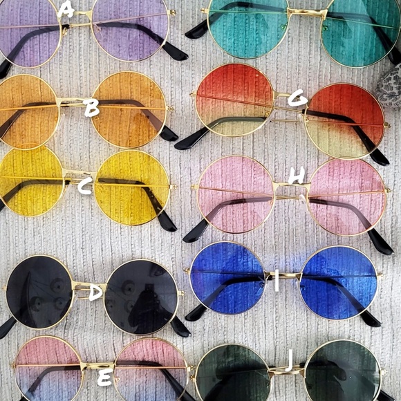Accessories - Bundle for 1&D Round Sunglasses Retro 60's Style Circle